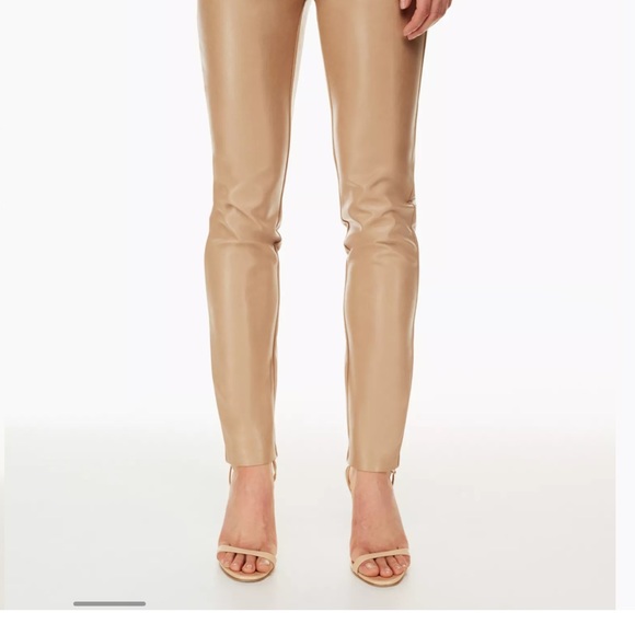 Aritzia Melina Slim faux leather pants - Picture 3 of 7
